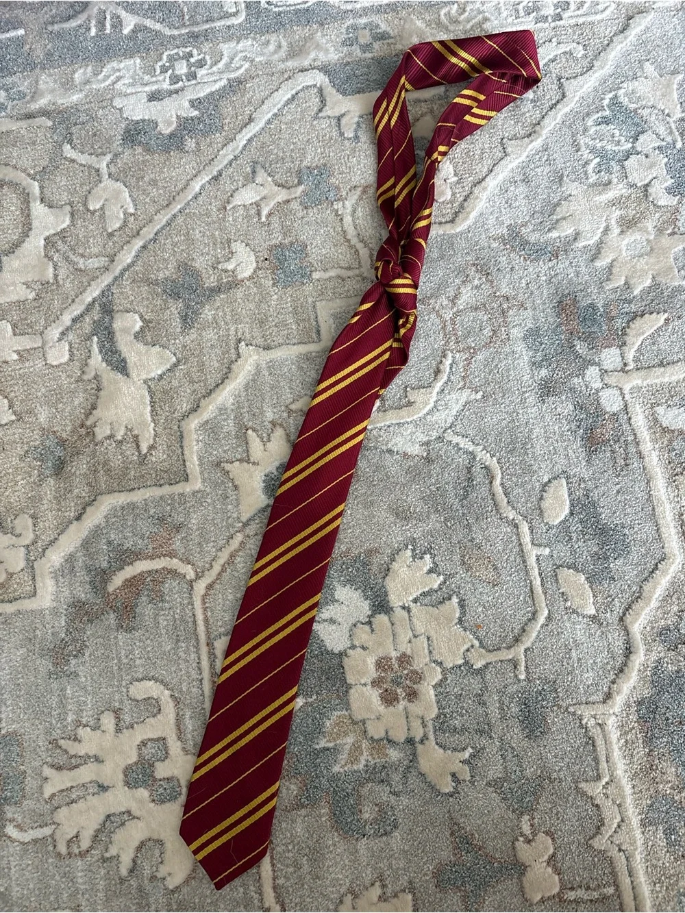 Harry Potter Gryffindor Burgundy and Gold Striped Tie